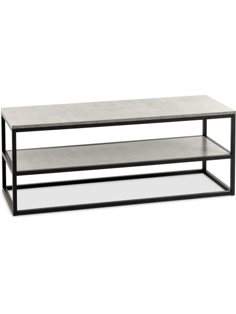 Mueble TV DOKKEDAL 1 estante hormigón/negro Mueble TV DOKKEDAL 1 estante hormigón/negro