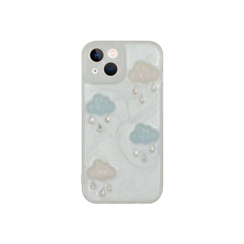 Protector para iPhone 15 diseño nubes Protector Para Iphone 15 Diseño Nubes