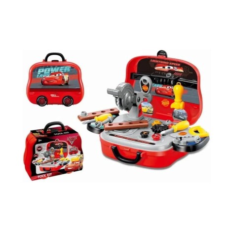 Set Valija De Herramientas Disney Ditoys Con Accesorios ROJO