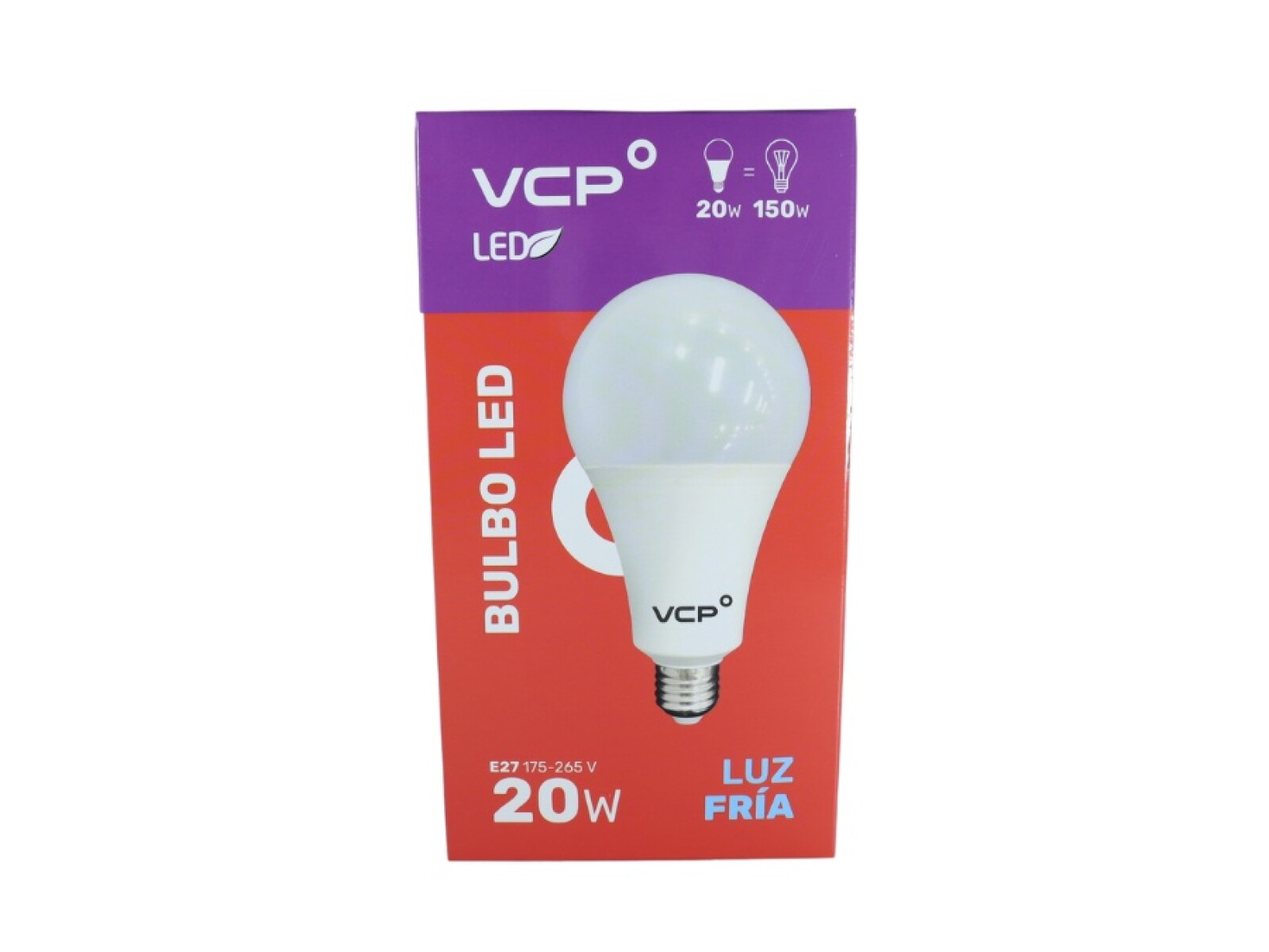 LAMPARA LED BULBO 20W E27 6500K 