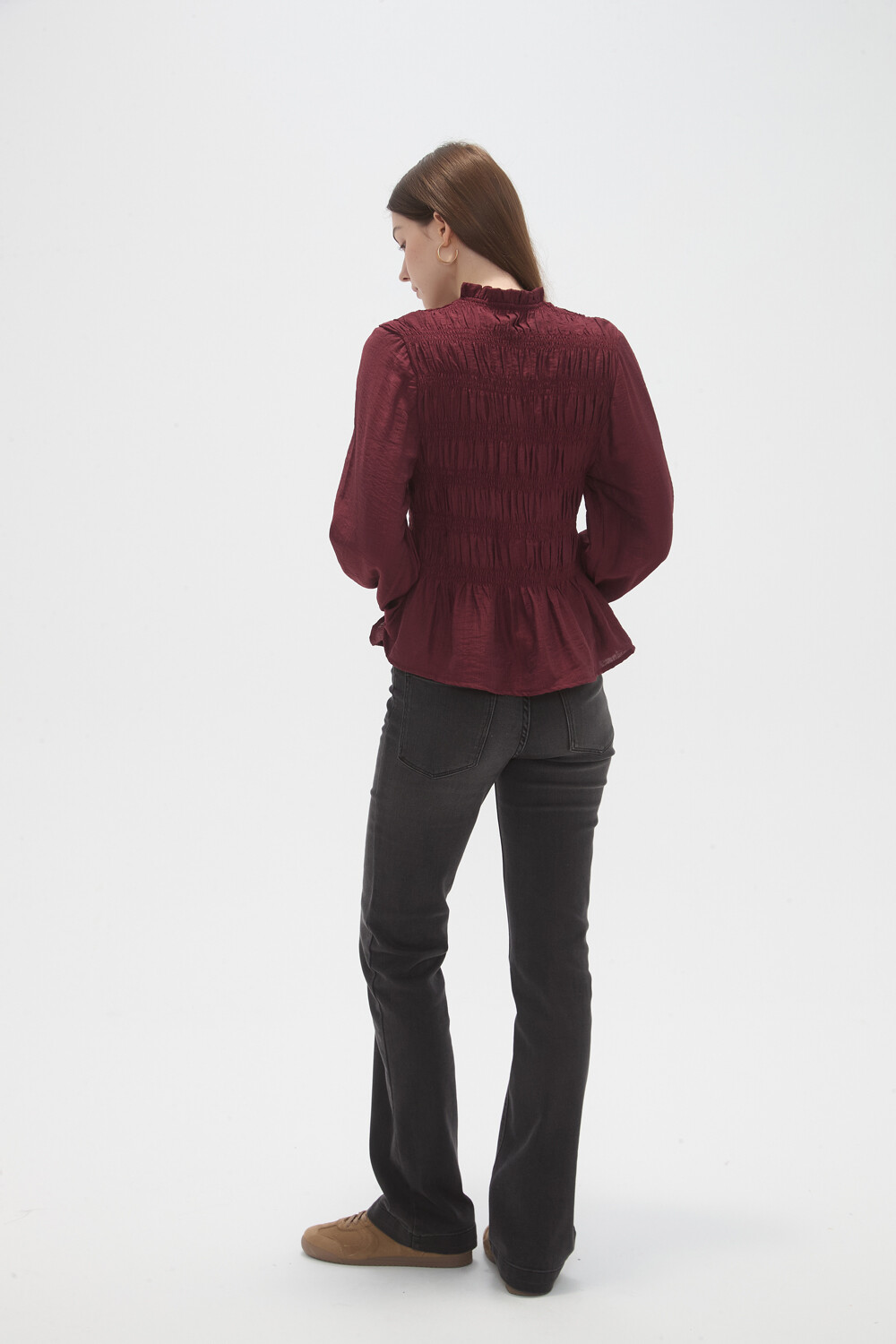 Camisa Olyvar Cereza Oscuro