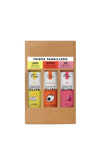 Aceite de Oliva - Tribox Parrillero 250ml. Aceite de Oliva - Tribox Parrillero 250ml.