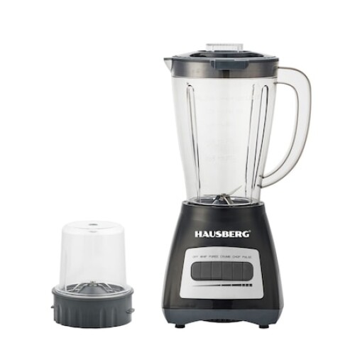 Licuadora 1.5 Lts. 500 W + Molinillo Hausberg HB-7770NG Licuadora 1.5 Lts. 500 W + Molinillo Hausberg HB-7770NG