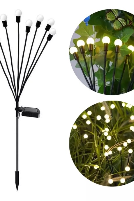 Luces Led Para Jardin X 8 Luciernagas Con Panel Solar Luces Led Para Jardin X 8 Luciernagas Con Panel Solar