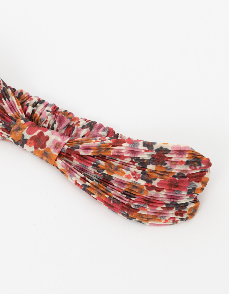 Vinchas Textiles Estampados Vincha Textil Con Nudo - Estampado Flores