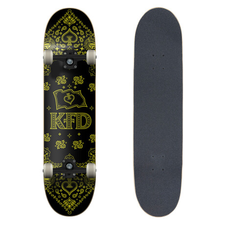 Skate Completo KFD Progressive Premium - Bandana Foil 7.75" - Gold Skate Completo KFD Progressive Premium - Bandana Foil 7.75" - Gold
