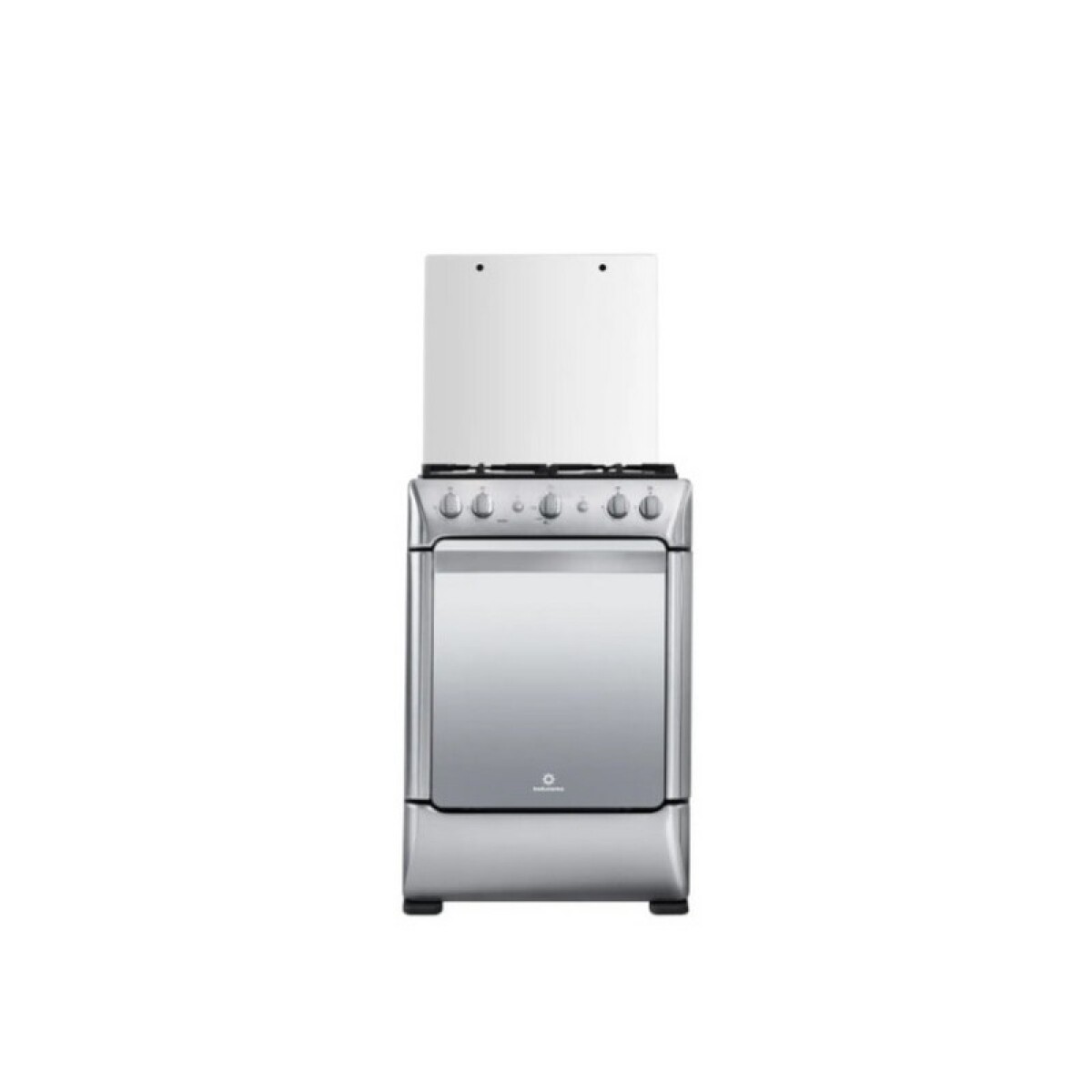COCINA INDURAMA MILÁN A GAS INOX 4 HORNALLAS CON GRILL GAS 