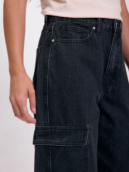 Pantalón cargo Negro