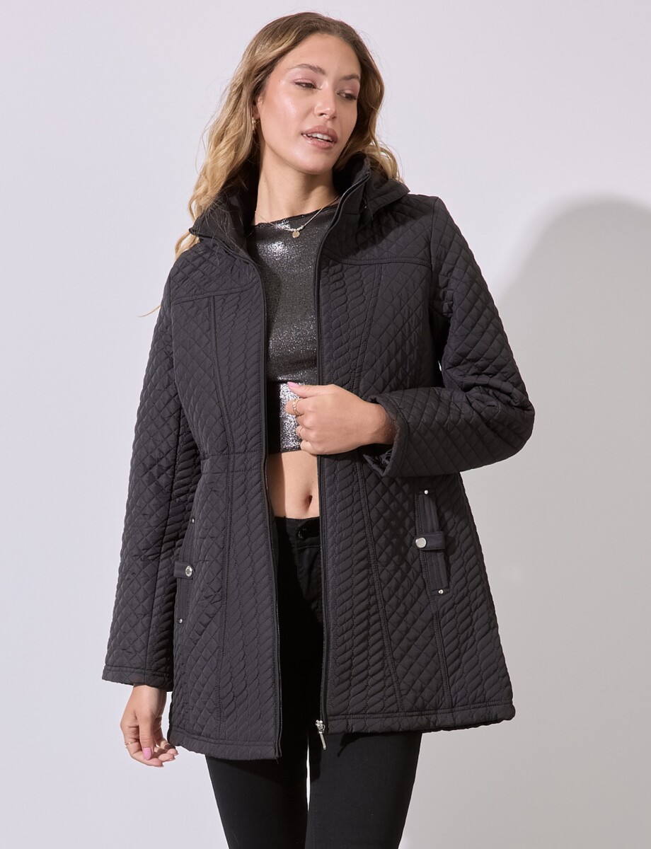 Campera Capitoneada - Negro 