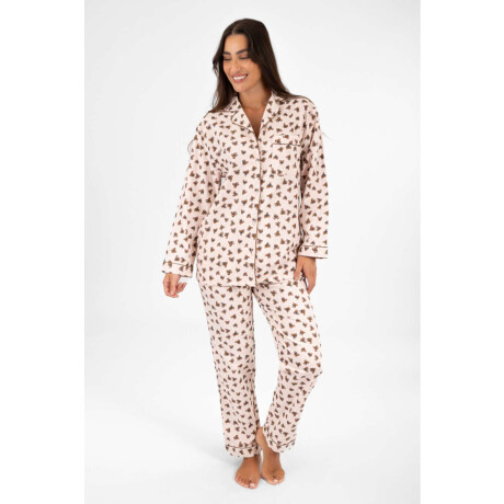 Pijama franela Rosado