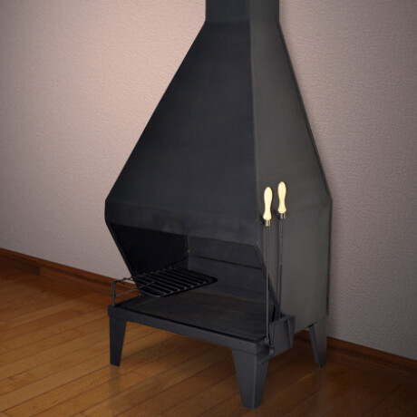 ESTUFA CHAPA PLANA 0.80 X 0.50 X 1.37 20X20CM 1.2MM ESPESOR LM ++ N/a