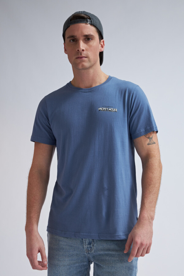 Camiseta manga corta -Mickey Azul Piedra