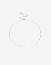 Collares Cortos Metal Collar De Cadena Acero - Plateado