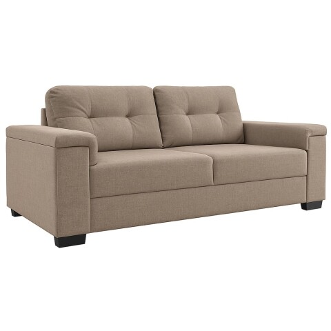 Sofá Sillón Amsterdam 3 Cuerpos Cobertura en Lino - Marrón Sofá Sillón Amsterdam 3 Cuerpos Cobertura en Lino - Marrón