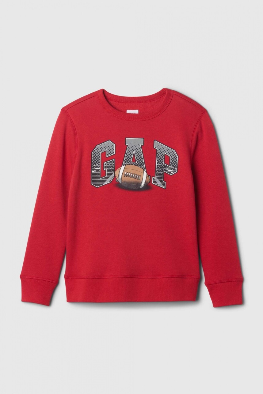 Buzo Deportivo Logo Gap Niño Modern Red