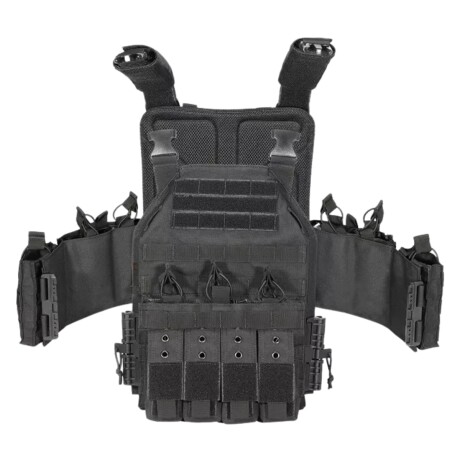 Chaleco táctico VT-6026-3 con liberación rápida Negro
