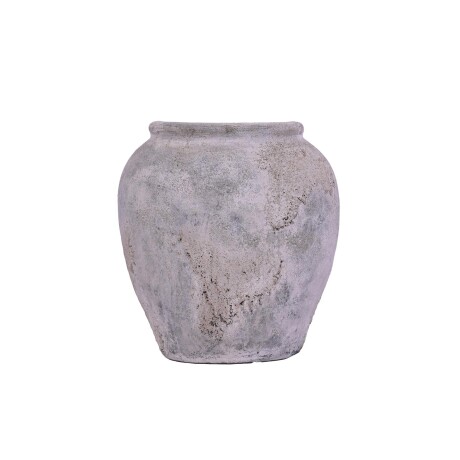 JARRÓN DECORATIVO MALIBU TERRACOTA BLANCO GRIS/BLANCO