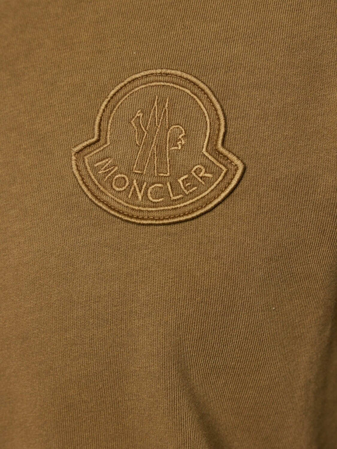 MONCLER - Remera de algodón con logo 242