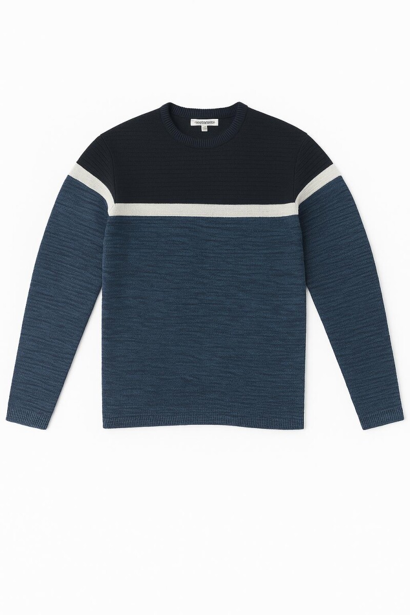Sweater a rayas - Azul 