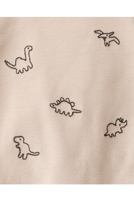 Set dos piezas de algodón, pantalón y body, diseño dinos Sin color