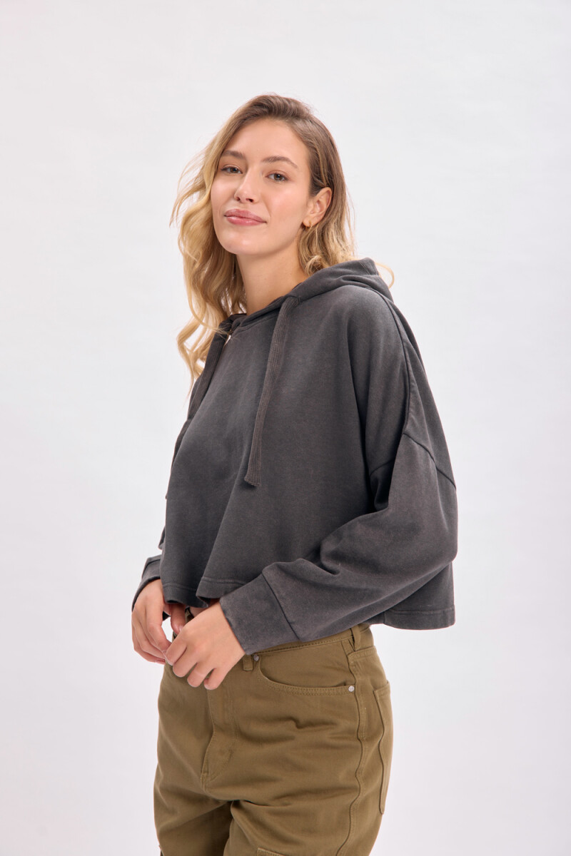 Canguro deportivo cropped Gris Oscuro