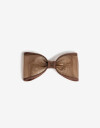 Hebillas Francesas Moño Hebilla Francesa Con Moño Mesh - Marron Chocolate