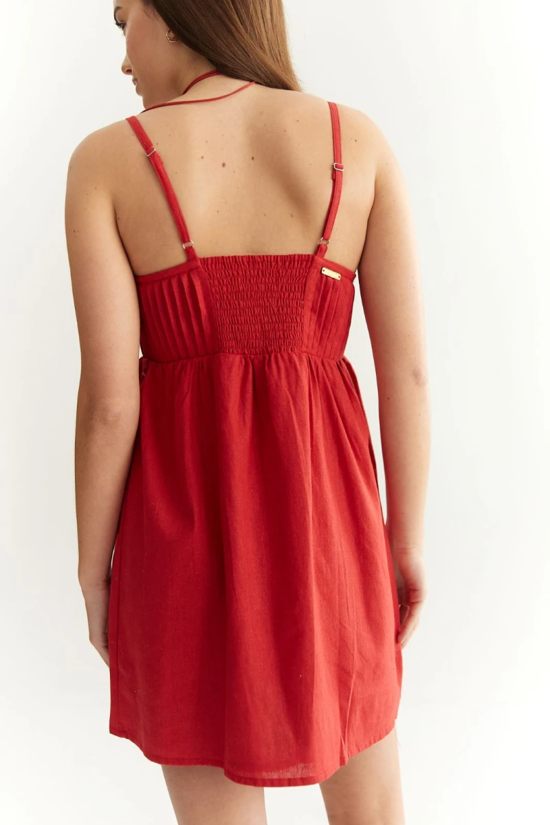 Vestido Oasis  rojo s