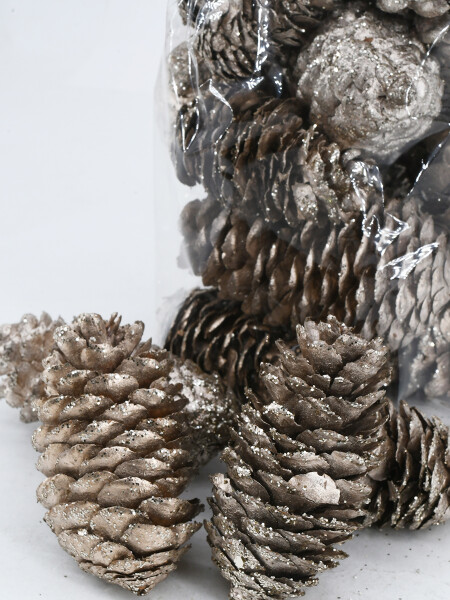 PIÑAS DECORATIVAS DORADO DORADO