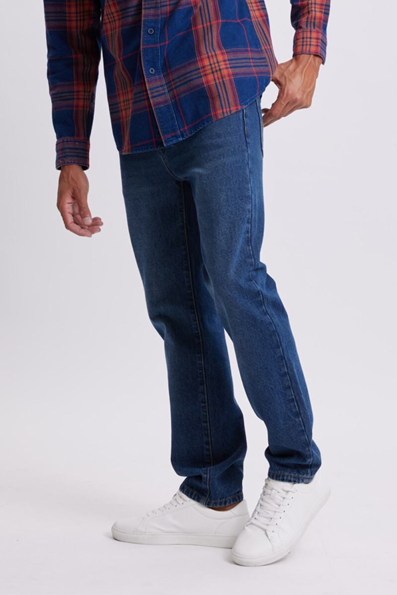 Pantalón de jean clásico Azul Oscuro