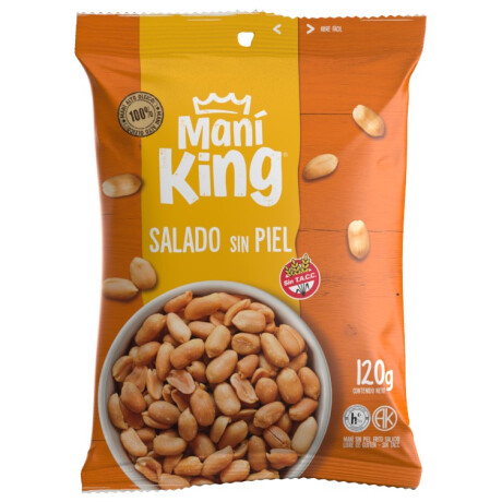 SNACK MANI PELADO FRITO KING 120G CON SAL SNACK MANI PELADO FRITO KING 120G CON SAL