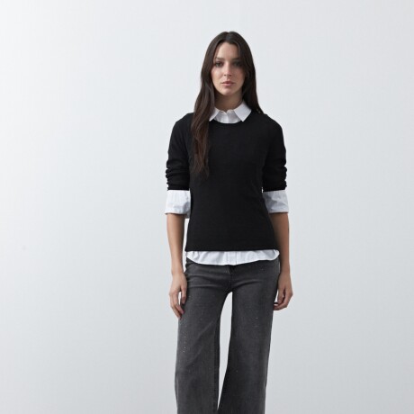REMERA LUNS Negro