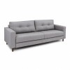 Sofa 4 cuerpos tela Gris Brillo con respaldo semi capitoneado Sofa 4 cuerpos tela Gris Brillo con respaldo semi capitoneado