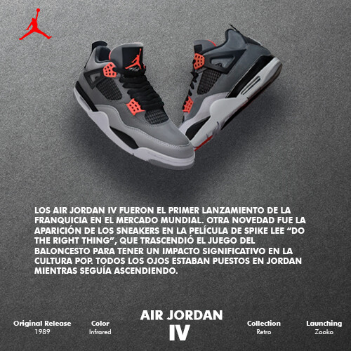 Air Jordan 4 Retro 'Red Cement' para hombre