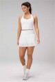 Tank Anywhere Cropped Built-In Bra Tank Mujer Classic White