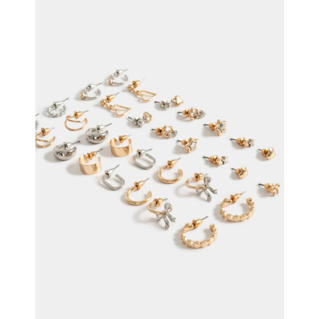 Sets De Aros Mix Plating Combinacion Bicolor