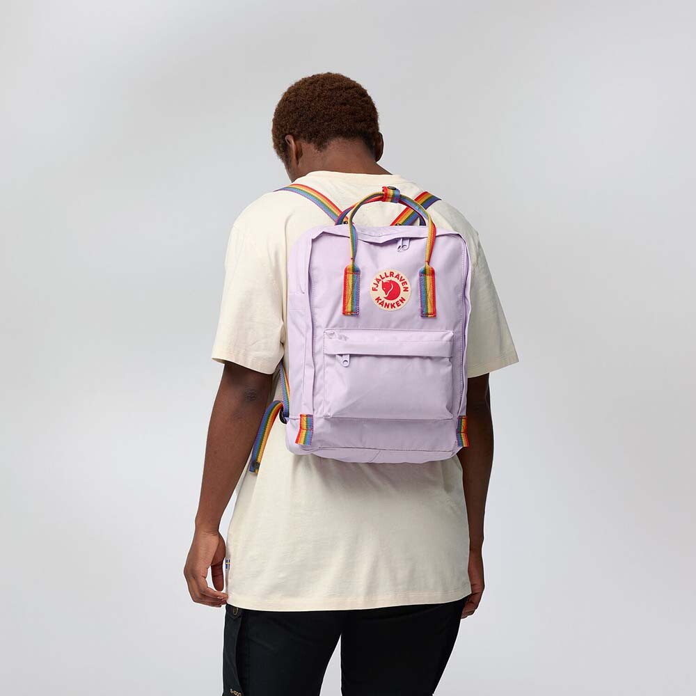 Mochila Fjallraven Kanken Rainbow Unisex Black-Rainbow Pattern