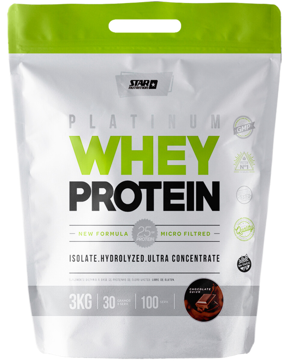 Suplemento Whey Protein Star Nutrition Platinum 3Kg - Chocolate 