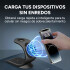 Base De Carga Inalambrica 3 En 1 Magnetico P Iphone 15W Fast Color Negro