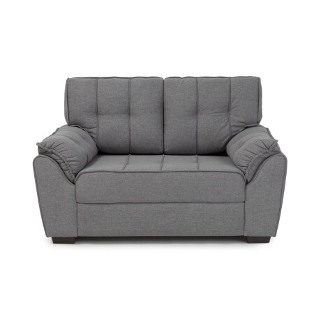 Sofá Cay (outlet) - Tela Rústica - 2 Cuerpos 14002 (Gris oscuro)