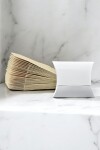 Pack x 100 - estuche pillow 7 x 8 cm. REVERSIBLE BLANCO - MADERA