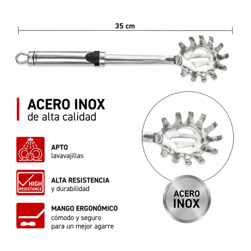 Cuchara para Spaguetis en Acero Inoxidable Cuchara para Spaguetis en Acero Inoxidable