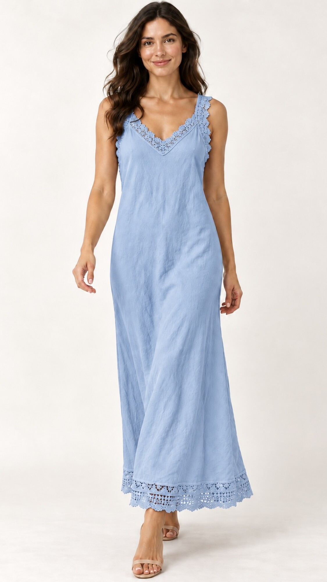 VESTIDO MALI CELESTE