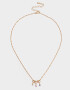 Cadena Corta con Dije Strass Crystal Cadena Corta Con Dije Strass Crystal - Dorado