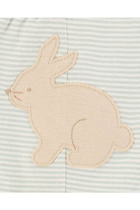 Set dos piezas de algodón, pantalón y body, diseño pascua Set dos piezas de algodón, pantalón y body, diseño pascua