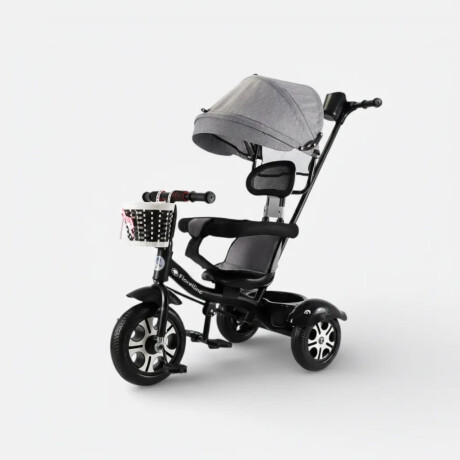 Triciclo 360° Fiorellino Giratorio Ajustable Barra Seguridad Negro