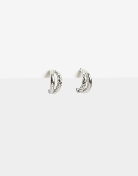 Aros Argollas Metal Argollas De Acero - Plateado