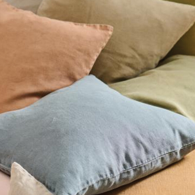 Almohadón Olimpia - 50x50 Celeste Tiza