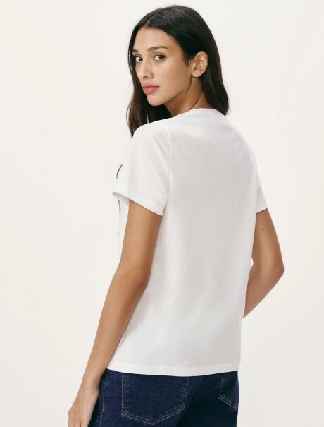 CAMISETA BÁSICA MANGA CORTA BLANCO