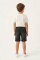 Bermuda de jean con cintura ajustable JEAN OSCURO