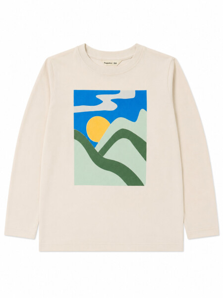 REMERA GAME GARDEN BEIGE